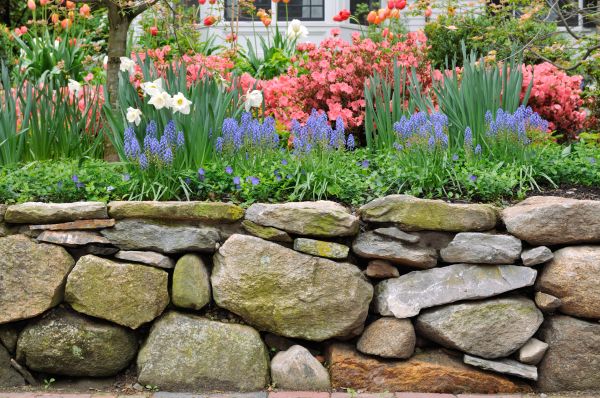Garden Wall Installation in Elyria